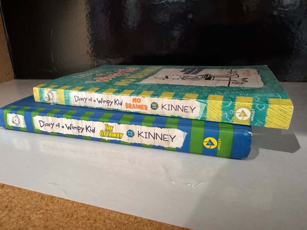 Diary of a Wimpy Kid Lot of 2 Books: The Getaway, No Brainer Hardcover